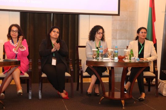 L-R: Dr. Ismahane Elouafi, Dr. Asma Salman, Dr. Sabrina Joseph and Dr. Kakul Agha