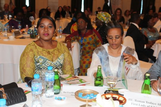 L – R: H. E. Madam Bongi Ngema – Zuma and H.E. Madam Roman Tesfaye