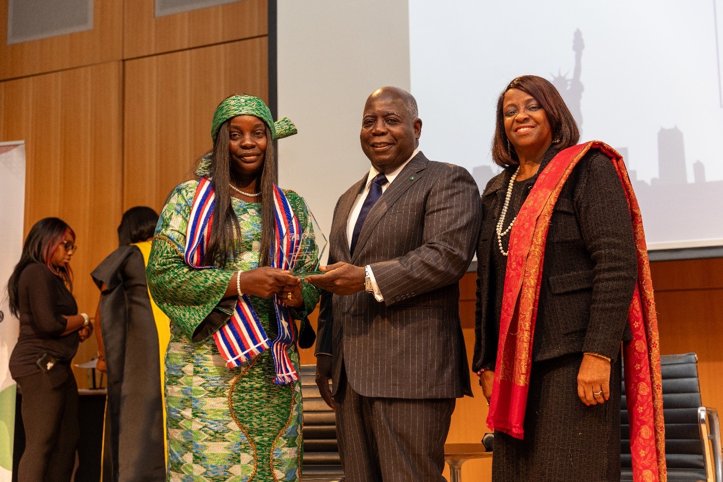 General Geraldine Janet George, PM Philip Davis, Hon. Reta Jo Lewis