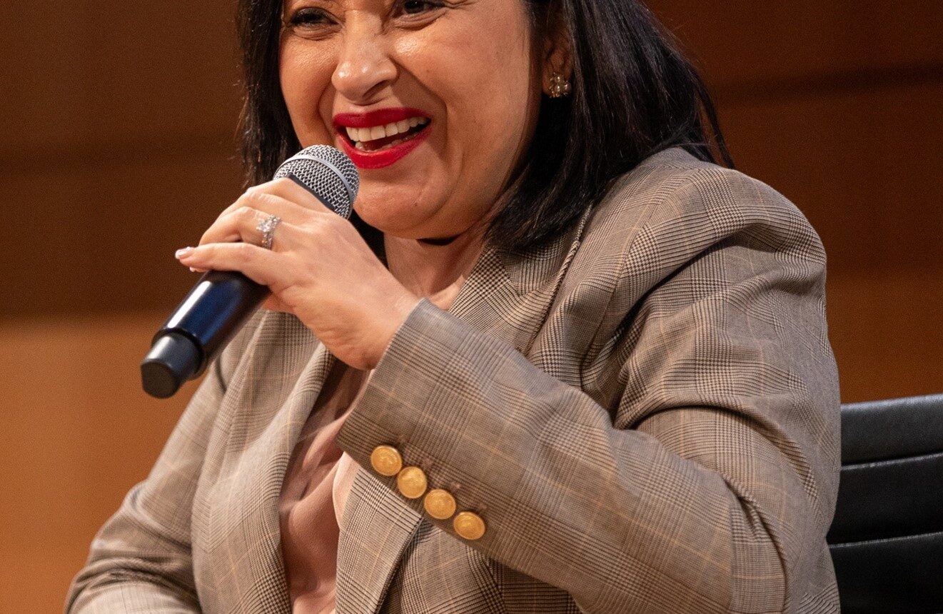 HE, Rossana Briceño, Spouse of the Prime minister of Belize during the First Ladies Who Lead panel session at GPWF 2025 New York Event