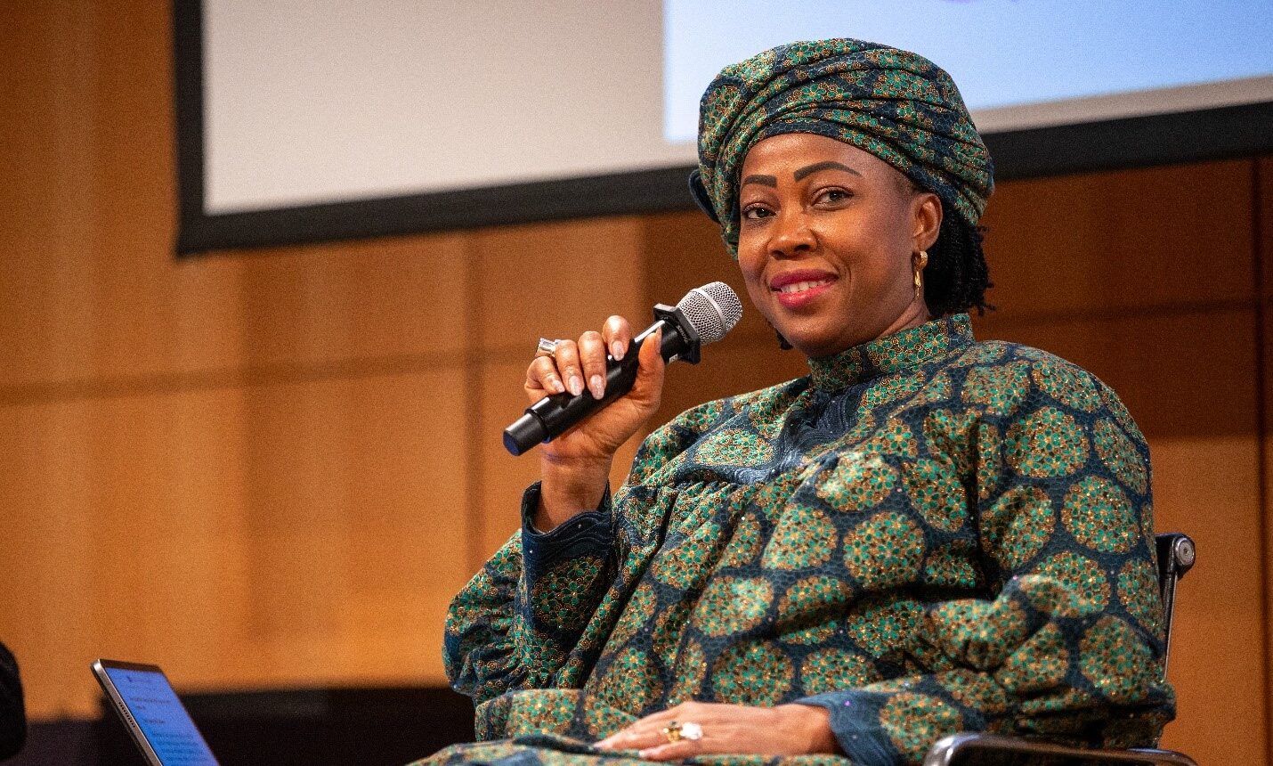 HE, Dr. Fatima Maada Bio, First Lady of the Republic of Sierra Leone and President of OAFLAD at GPWF 2025 New York Event