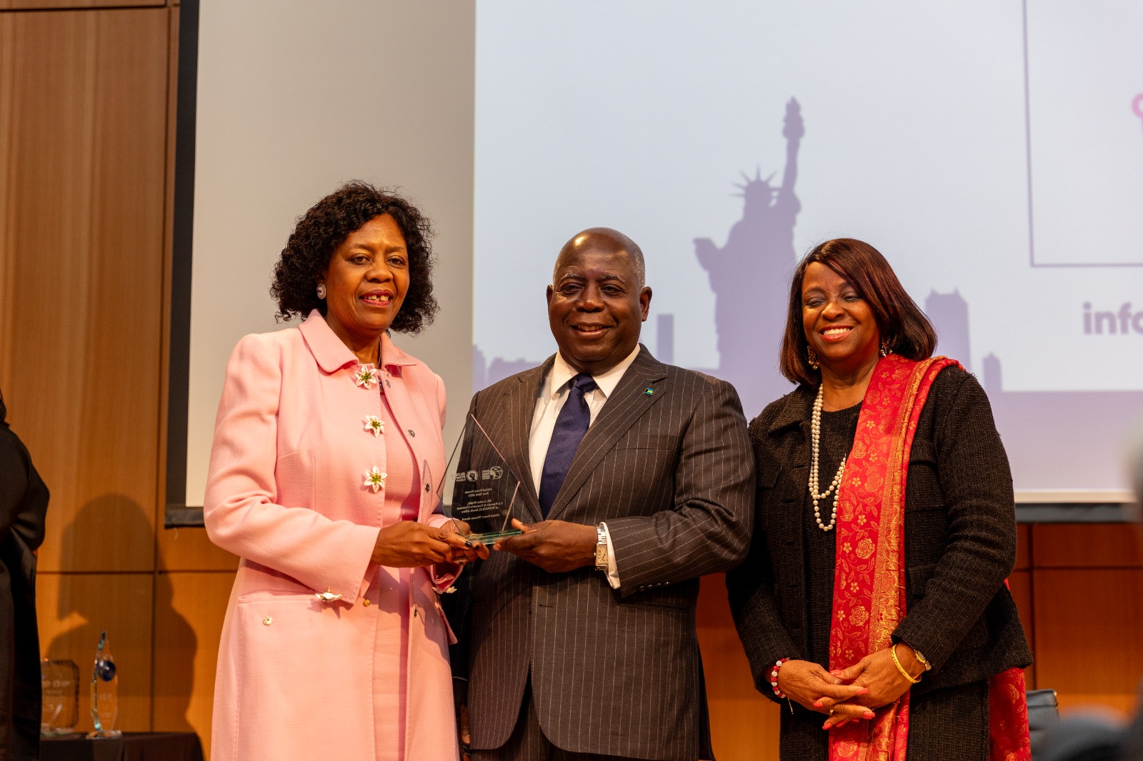 GPF 2025 Awards - Louisa Mojela receiving Global Female Impact Award